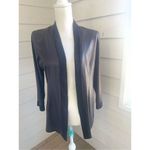 Misook NWT Dark Brown Open Front Snake Print Cardigan S Photo 12