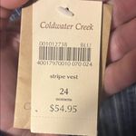 Coldwater Creek Women’s cold water creek stripe vest Photo 2