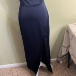 NBD  Shelby Gown in Navy Blue front slit maxi Dress size XS Photo 11