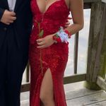 Sherri Hill Red Prom Dress Photo 2