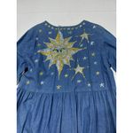 Vtg Sun Belt Denim Celestial Maxi Dress Hand Photo 8