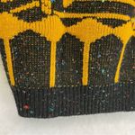 Vintage Black Gold Sweater 1989 Great American Sweater Co Wild Design NYE Small Photo 6