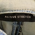 PacSun  Women's Denim Skinny Jeans Gray Stretch Mid-Rise Raw Hem EUC Photo 4