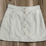 Monki  Tan Button Up Mini Skirt Women’s 6 (38) Photo 0