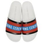 Opening Ceremony  White Rubber Printed Ace Pool Slides / Sandals 8 NIB Photo 3