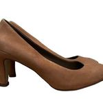 Ecco Camel Brown Almond Toe Leather Pumps 38 Photo 0