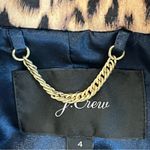 J.Crew Trench Coat Small Rain Coat Jacket Retro Leopard Classic Removable Hood Photo 9