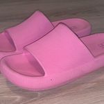 No Boundaries  Comfort Slides Pink Slide Sandals Chunky Photo 0
