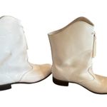 Vintage P.W. Minor White Leather Boots Tassels | Women’s 7 7.5 Photo 4