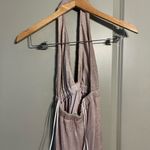 Show Me Your Mumu  Magic Mauve Glitter‎ Luna Halter Dress in Champagne Pink Small Photo 5