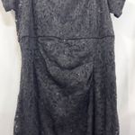 Candalite ‎ Plus Size 2X Dress Black Lace Sequin Cold Shoulder Full Maxi 341 Photo 5