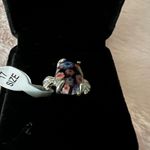 Women’s Gorgeous Stainless Steel Silver Gemstone Ring 17/9 US Photo 1