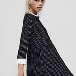 ZARA  Polka Dot Mini Dress Pearl Buttons Photo 2