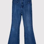 We The Free  People Women Jeans Blue Denim Jayde Flared Hi Rise Dark Wash Size 26 Photo 1