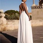 SheIn White Halter Jumpsuit Photo 2