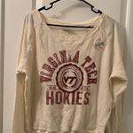 Knights Apparel Women's Thermal Waffle Knit Shirt Virginia Tech Hokies Size M Size M Photo 0