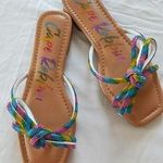 Cape Robbin New  Rhinestone Rope Square Toe Sandals Size 8.5 multicolor Photo 0
