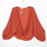 FAVLUX oversized copper tone blouse Photo 4