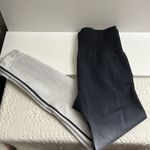 Zyia Ladies  Active White Black Ombré 7/8 Leggings Seamless Size‎ L Photo 3