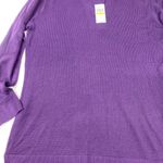Van Heusen  V-Neck Purple Sweater Size M NWT Photo 1