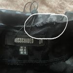 Missguided Misguided Satin Tie Front Wide Leg Jumpsuit Black Size 10 Photo 10