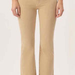 DL1961 Bridget Boot Cut Cropped Pants Size 32 Sand Neutral Photo 0