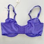 Aerie New  SMOOTHEZ Mesh Unlined Underwire Balconette Bra Purple Size 34DDD Photo 7