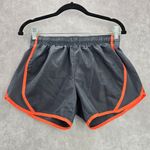 None Gray Orange Stripe Running Jogger Athletic Active Shorts Bottoms Pants Medium Photo 0