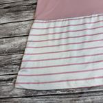 SheIn  Curve Women's Casual T Tee Shirt Colorblock Black White Baby Pink 1XL Lace Photo 5