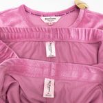 Juicy Couture  Velour Pajama Set Size XL Pink Crown Logo Y2K Rhinestone McBling Photo 9