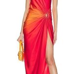 Baobab Nikka Dress in Puesta De Sol & Red Small New Womens Midi One Shoulder Photo 0