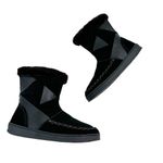 Earth Origins Willa Comfort Faux Fur Lined Bootie Winter Boot Black Size 7 Photo 5