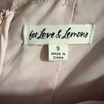 For Love & Lemons Paulina Puff Sleeve Floral Short Mini Dress Small Women’s Pink Photo 3