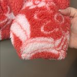 American Eagle Plush Fleece Zip Up Bear Hug Floral Jacket XS Soft Cozy Photo 8