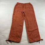 Joie  Terracotta Linen Blend Relaxed Leg Lounge Pant S Photo 4