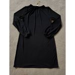 Michael Kors Women's Black Blouse With Gold Chain Slinky Shirt Sz Xsmall Photo 8