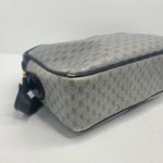 Gucci  Micro Web GG Monogram Crossbody Bag Canvas Navy Gold‎ Vintage Italy Photo 7