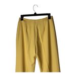 Biella Collezioni Pants Women 6 Yellow Wool Tapered Leg Dress Pants Trousers Yellow Size 4 Photo 3