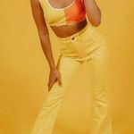 Hammies women’s corduroy spring bell bottoms Yellow Size 24 Photo 0