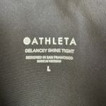 Athleta Delancey Shine Tight Legging High Rise Full Length 28.5” in Black Size L Photo 10