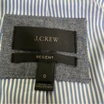 J.Crew  Regent Blazer Jacket Chambray Denim Ruffles‎ Academia Career Office Sz 0 Photo 7