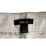 Style & Co  Womens Wide Leg 100% Linen Crop Pants Lagenlook Size 12 Photo 3