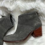 Toms | Leila Ankle Heeled Bootie Grey Suede Size 6.5. B82 Photo 2