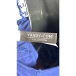 Yandy Women's Lace Plunge Adjustable Strap Romper Negligee Blue Size L/XL Photo 5