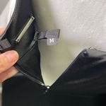 Alexis ‎ Women's Marinna Black White Wide Leg Bow Satin Pant Jumpsuit Size Medium Photo 4