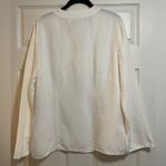 Emma James Women’s Linen Blend Embellished White Tunic Size 14 Photo 9