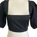 O.P.T. One Pretty Time Crop Top Black Crop Top Women Blouse Size XS NWT | 14 Photo 0