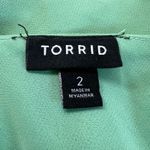 Torrid Womens Tank Top Blouse Strappy Layered Chiffon V Neck Soft Mint Green 2 Photo 5