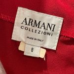 Armani Collezioni Vintage Rich Red Midi Dress Size 8 Photo 6