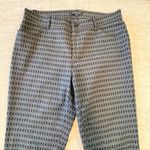 Lafayette 148 New York Geo Print Pants Stanton Career Business Women 10 Black Photo 1